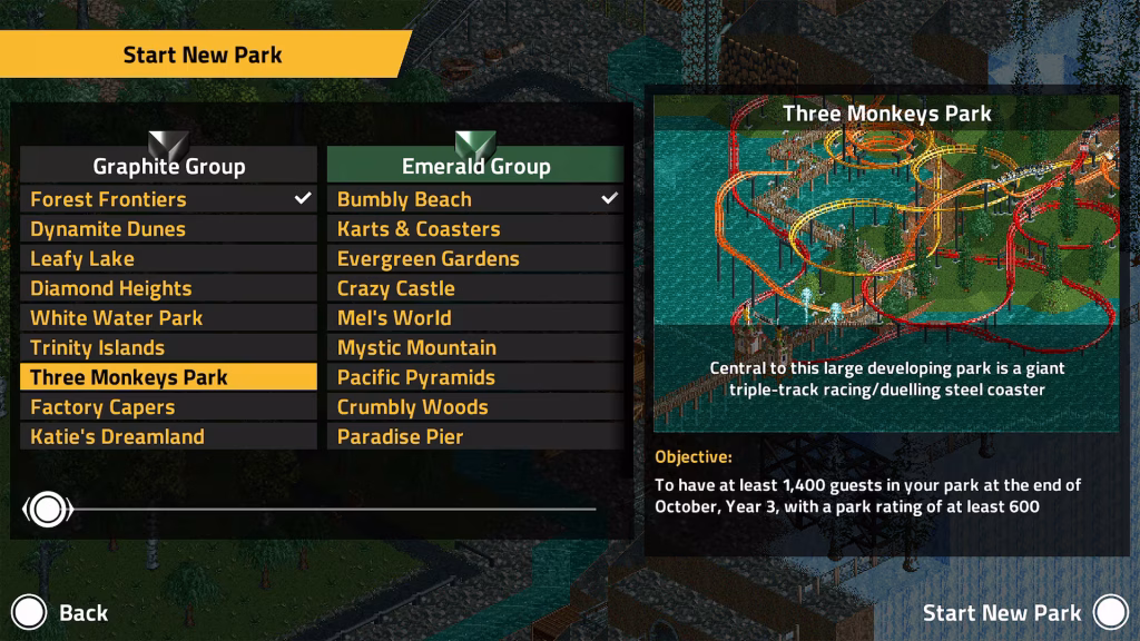 RollerCoaster Tycoon Classic NSP ROM XCI v1.6.686 Download screenshot